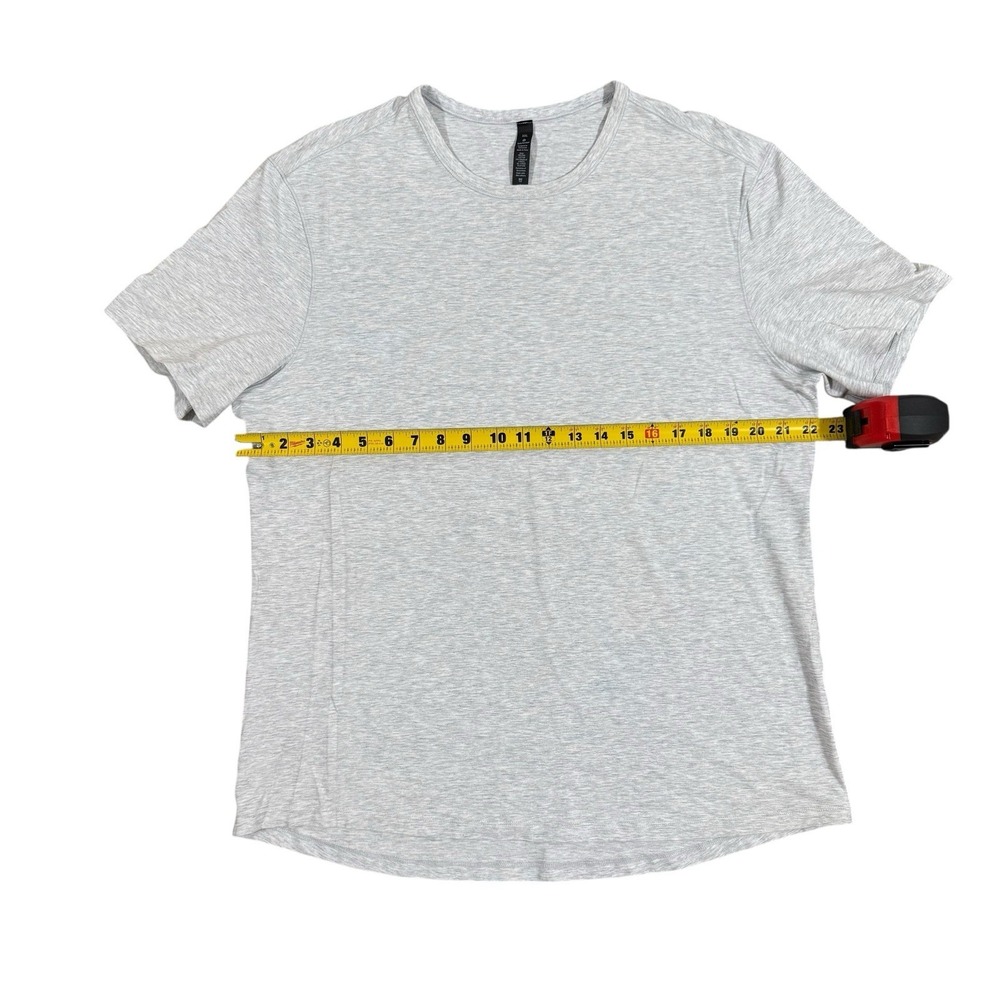 Lululemon Fundamental T-Shirt Men's 2XL Heather Gray Pima Cotton Tee - Picture 6 of 8
